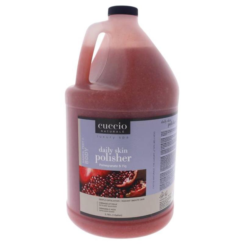 Luxury Spa Daily Skin Polisher - Pomegranate and Fig by Cuccio Naturale for Unisex - 1 Gallon Scrub