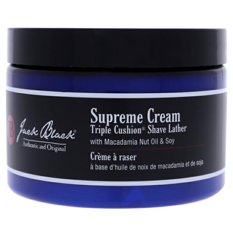 Supreme Cream Triple Cushion Shave Lather by Jack Black for Men - 9.5 oz Shaving Cream