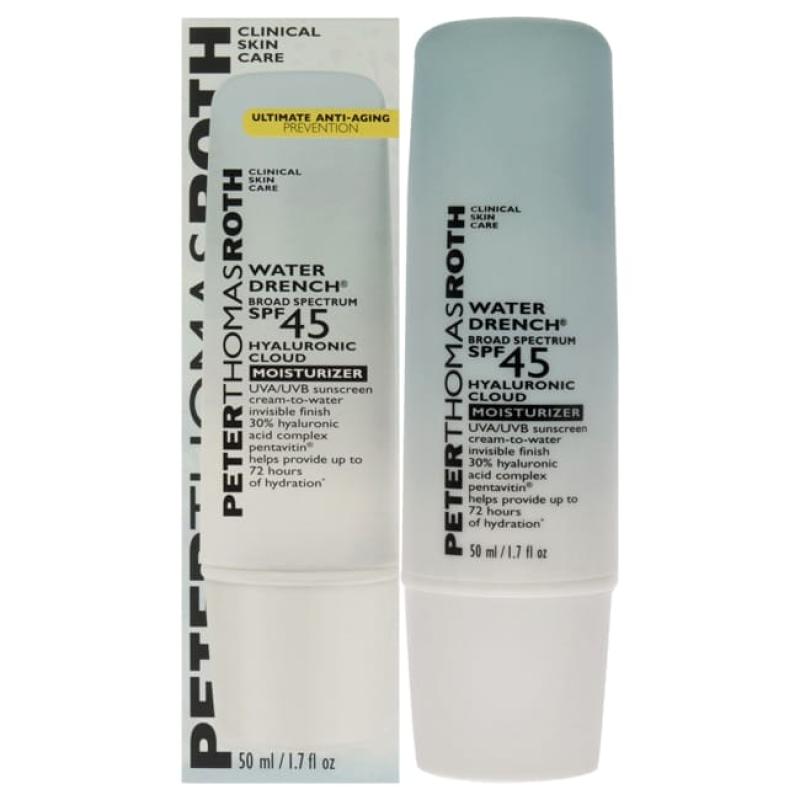 Water Drench Cloud Cream Moisturizer SPF 45 by Peter Thomas Roth for Unisex - 1.7 oz Cream