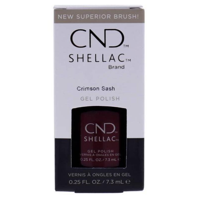 Shellac Nail Color - Crimson Sash by CND for Women - 0.25 oz Nail Polish