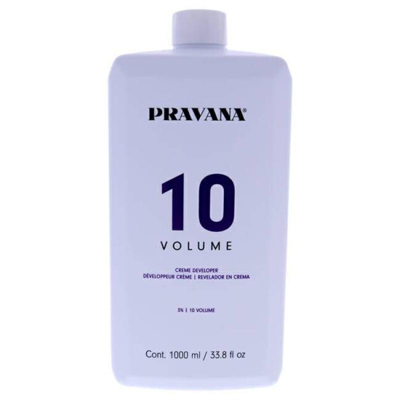 Creme Developer 10 Volume by Pravana for Unisex - 33.8 oz Treatment