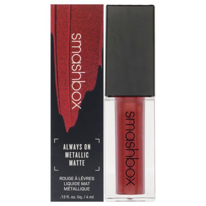 Always On Metallic Matte Liquid - Hot Damn by SmashBox for Women - 0.13 oz Lipstick