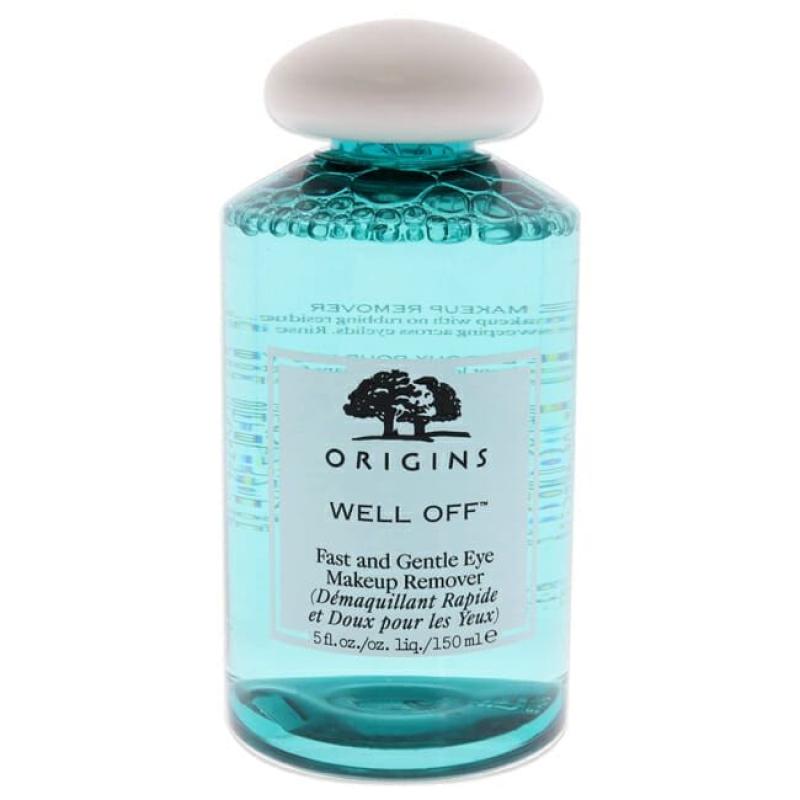 Well Off Fast and Gentle Eye Makeup Remover by Origins for Unisex - 5 oz Makeup Remover