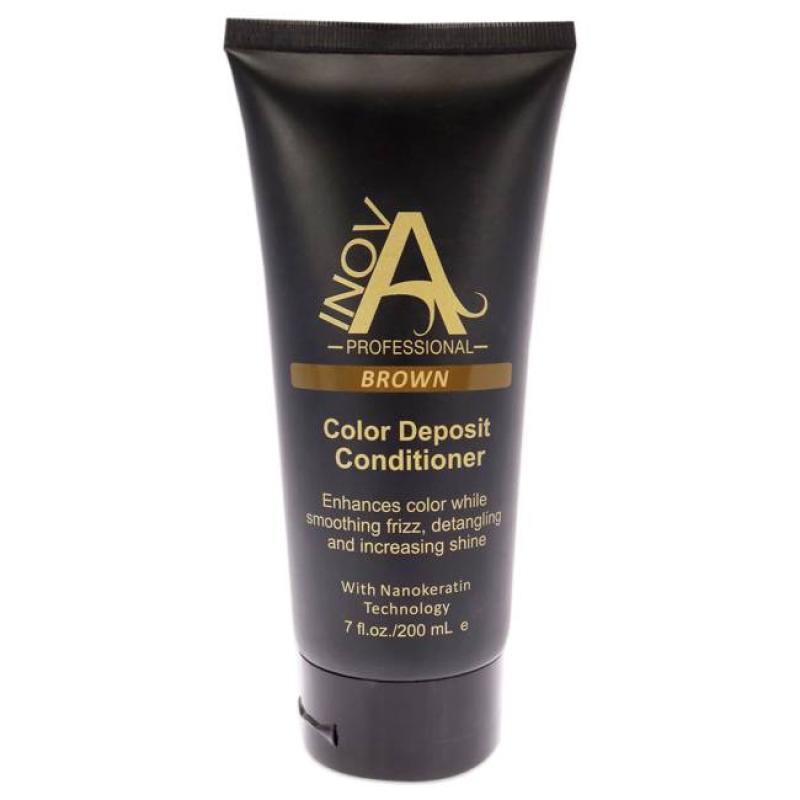 Color Deposit Conditioner - Brown by Inova Professional for Unisex - 7 oz Conditioner