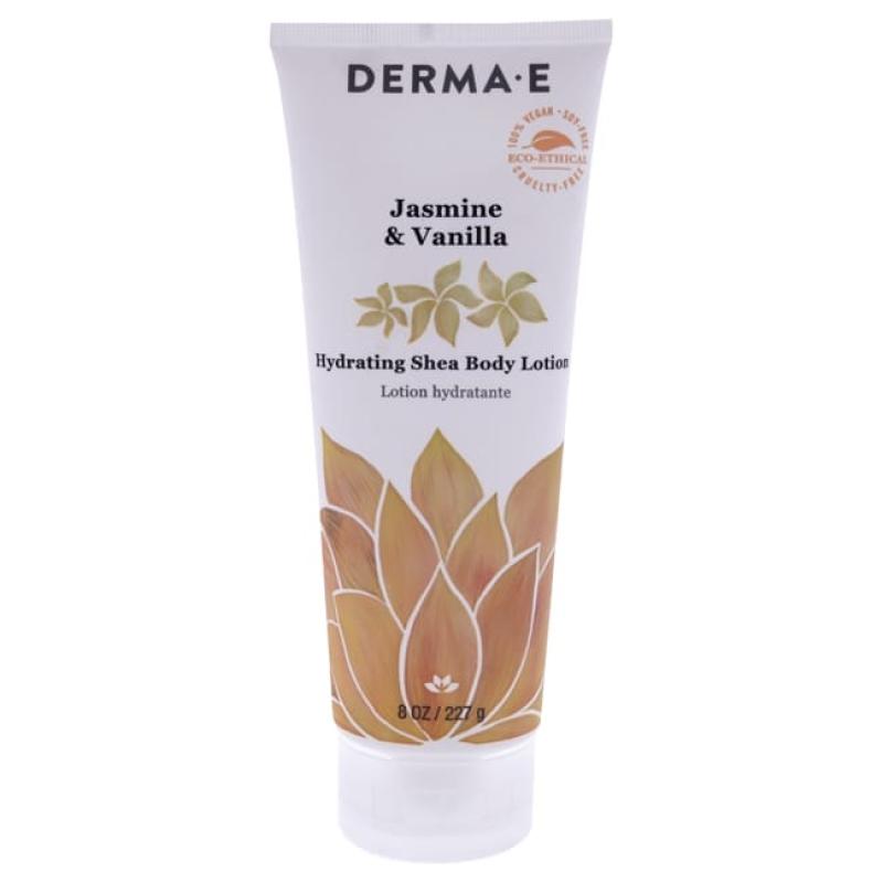 Hydrating Shea Body Lotion - Jasmin and Vanilla by Derma-E for Unisex - 8 oz Body Lotion