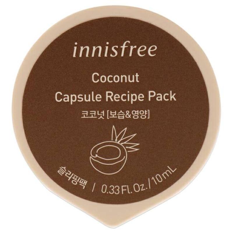 Capsule Recipe Pack Mask - Coconut by Innisfree for Unisex - 0.33 oz Mask