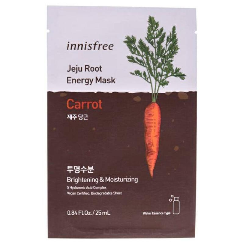 Jeju Root Energy Mask - Carrot by Innisfree for Unisex - 0.84 oz Mask