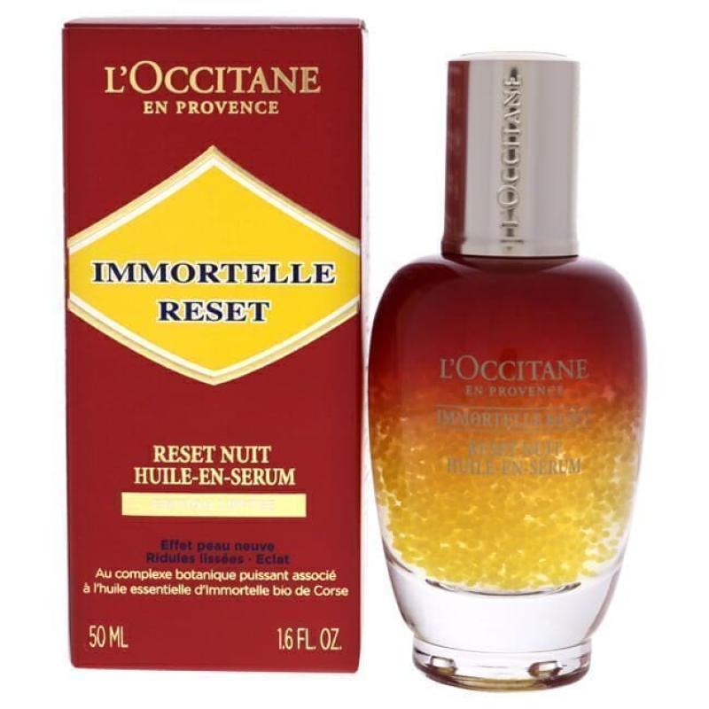 Immortelle Reset Overnight Oil-In Serum by LOccitane for Women - 1.7 oz Serum