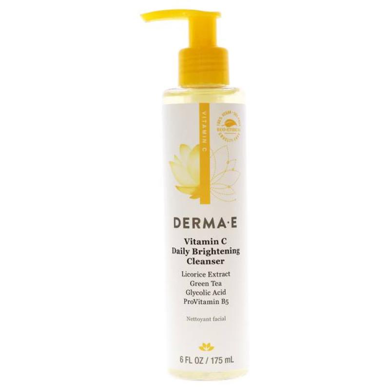 Vitamin C Daily Brightening Cleanser by Derma-E for Unisex - 6 oz Cleanser