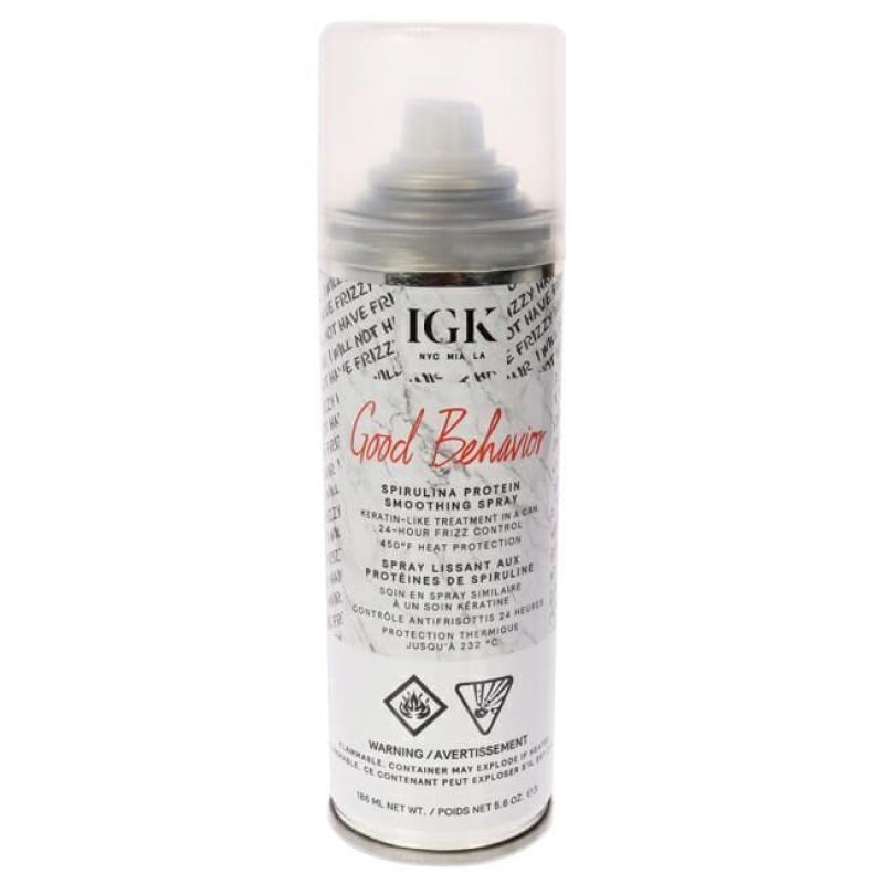 Good Behavior Spirulina Protein Smoothing Spray by IGK for Women - 5.6 oz Hair Spray