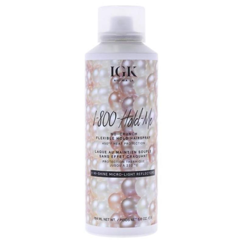 1-800-Hold-Me No-Crunch Flexible Hold Hairspray by IGK for Unisex - 5 oz Hair Spray