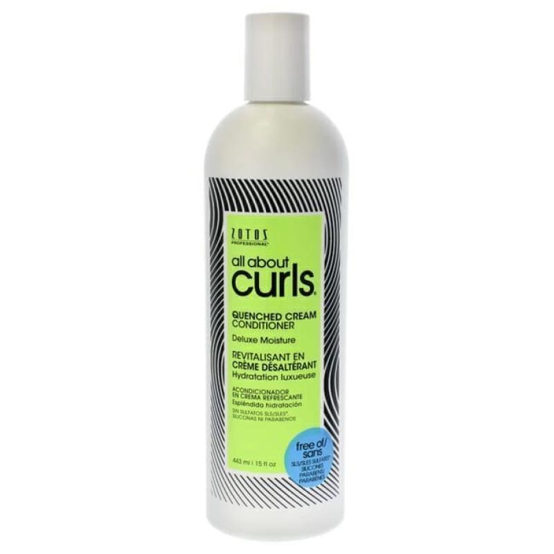 Quenched Cream Conditioner by All About Curls for Unisex - 15 oz Conditioner