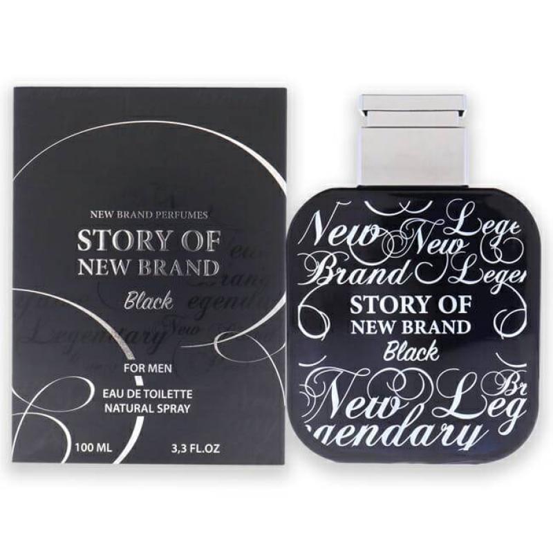 Story Of New Brand Black by New Brand for Men - 3.3 oz EDT Spray