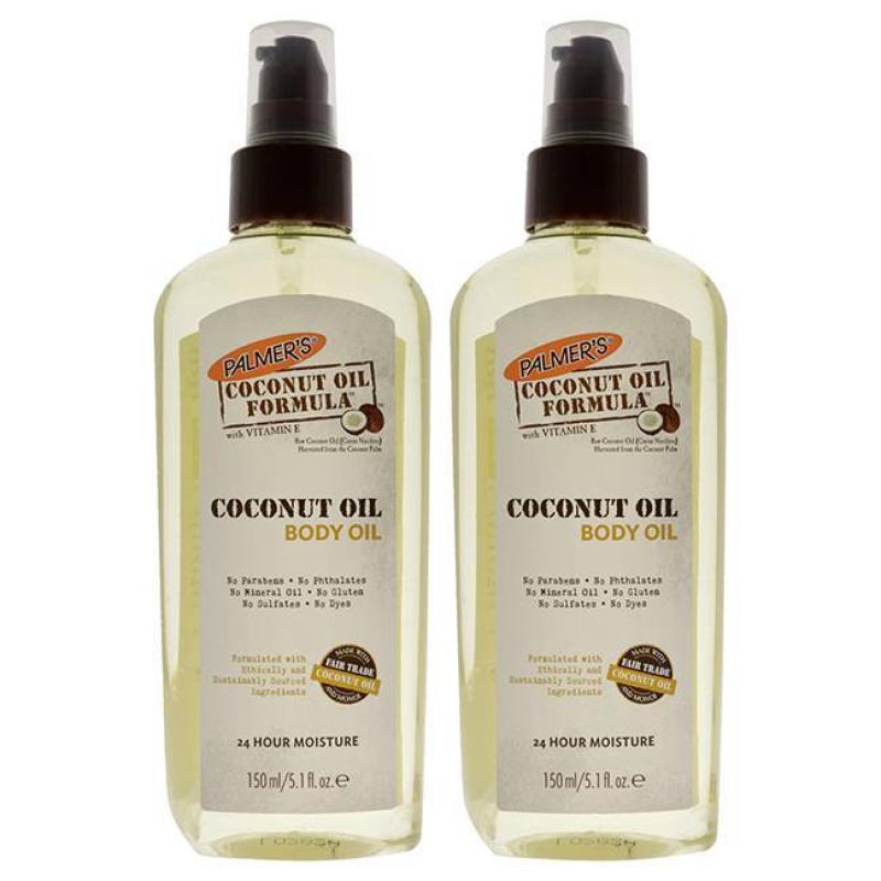 Coconut Oil Body Oil - Pack of 2 by Palmers for Unisex - 5.1 oz Body Oil