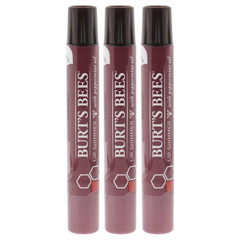 Burts Bees Lip Shimmer - Fig by Burts Bees for Women - 0.09 oz Lip Shimmer - Pack of 3