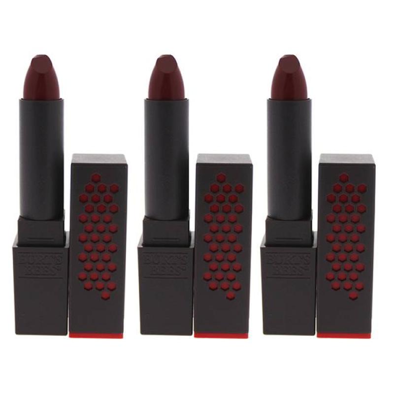 Burts Bees Lipstick - 520 Scarlet Soaked by Burts Bees for Women - 0.12 oz Lipstick - Pack of 3