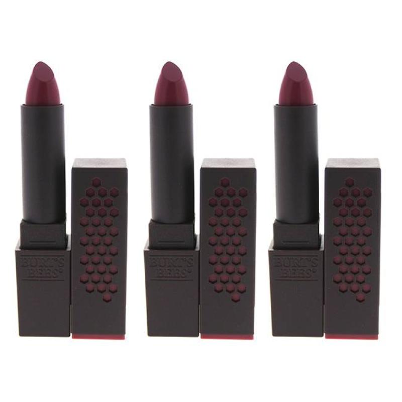 Burts Bees Lipstick - 530 Lily Lake by Burts Bees for Women - 0.12 oz Lipstick - Pack of 3