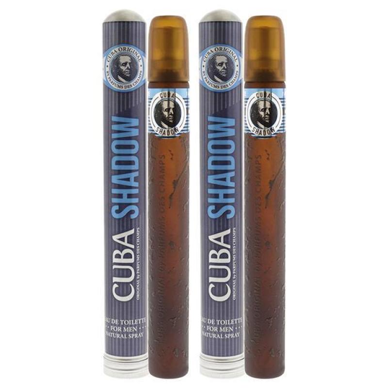 Cuba Shadow by Cuba for Men - 1.17 oz EDT Spray - Pack of 2