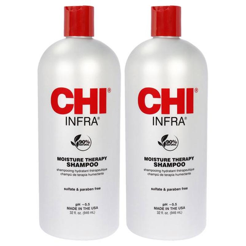 Moisture Therapy Infra Shampoo by CHI for Unisex - 32 oz Shampoo - Pack of 2