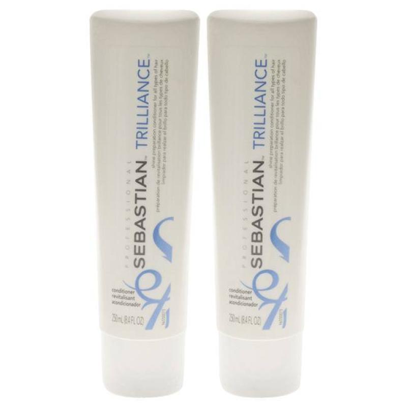 Trilliance Shine Conditioner by Sebastian for Unisex - 250 ml Conditioner - Pack of 2