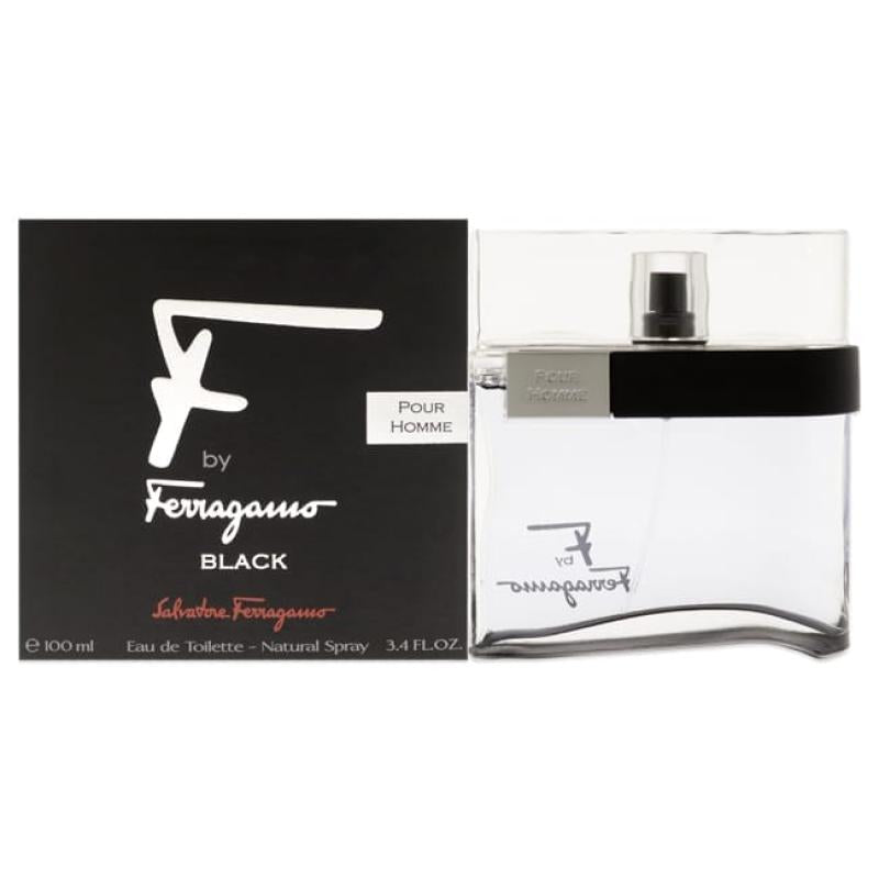 F Black by Salvatore Ferragamo for Men - 3.4 oz EDT Spray