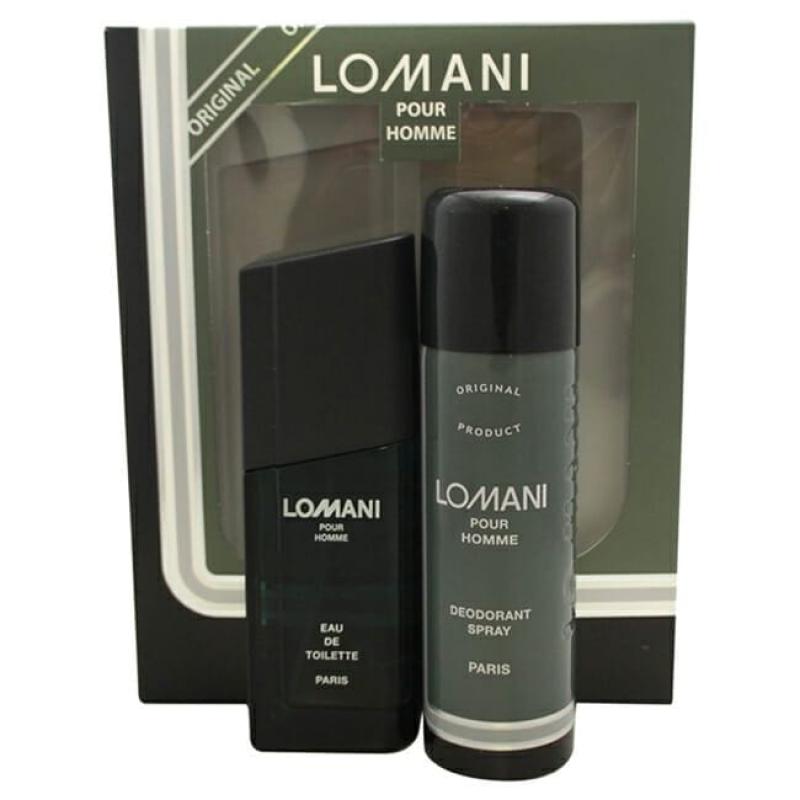 Lomani by Lomani for Men - 2 Pc Gift Set 3.3oz EDT Spray, 6.6oz Deodorant Spray