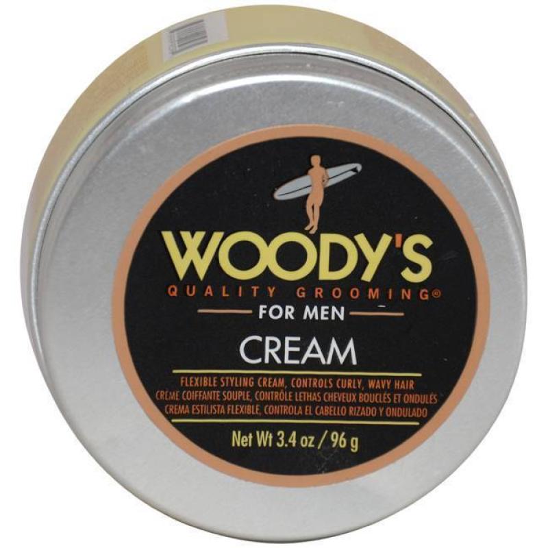 Flexible Styling Cream by Woodys for Men - 3.4 oz Styling Cream