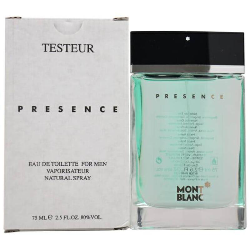 Mont Blanc Presence by Mont Blanc for Men - 2.5 oz EDT Spray (Tester)