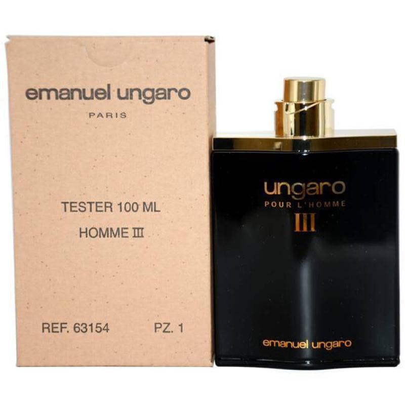 Ungaro III by Emanuel Ungaro for Men - 3.4 oz EDT Spray (Tester)