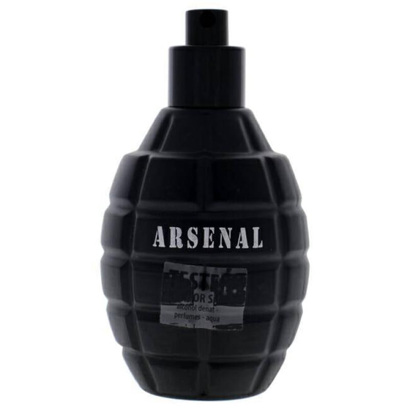 Arsenal Black by Gilles Cantuel for Men - 3.4 oz EDP Spray (Tester)