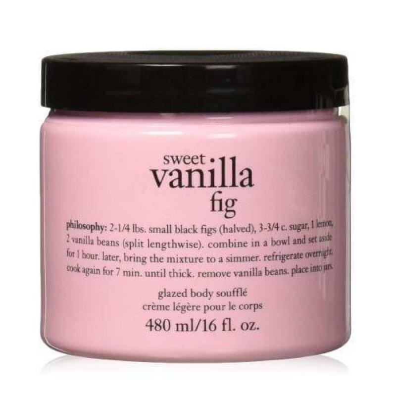 Philosophy Sweet Vanilla Fig 16 Oz Glazed Body Souffle