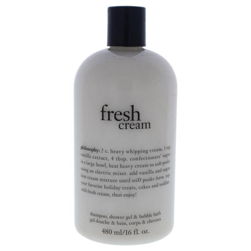 Fresh Cream Shampoo, Shower Gel &amp; Bubble Bath By Philosophy For Unisex - 16 Oz Bath &amp; Shower Gel