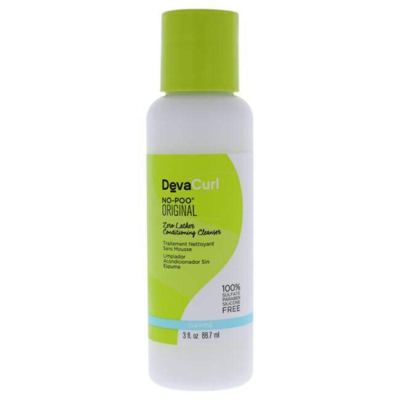 DevaCurl No-Poo Zero Lather Conditioning Cleanser by DevaCurl for Unisex - 3 oz Cleanser