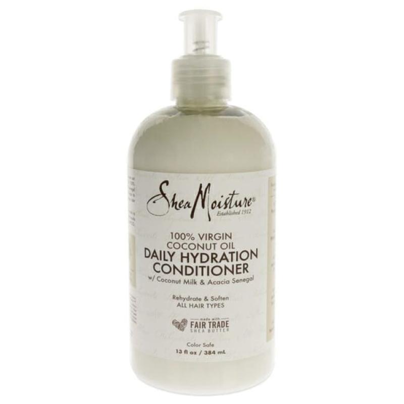 100 Percent Virgin Coconut Oil Daily Hydration Conditioner by Shea Moisture for Unisex - 13 oz Conditioner