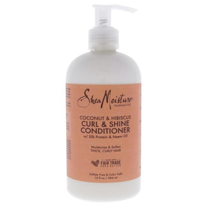 Coconut Hibiscus Curl Shine Conditioner by Shea Moisture for Unisex - 13 oz Conditioner