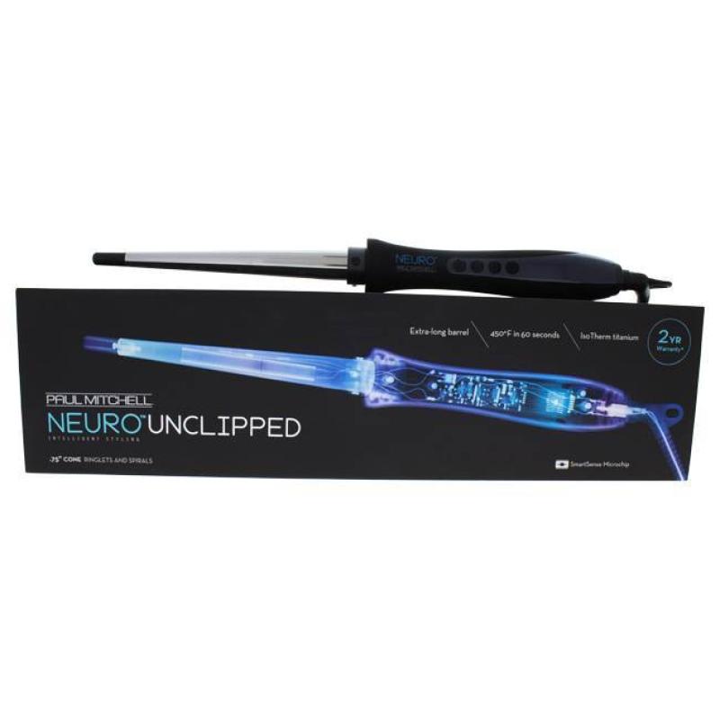 Neuro Unclipped Curling Iron - Model # NSSCNA - Black/Silver by Paul Mitchell for Unisex - 0.75 Inch Curling Iron