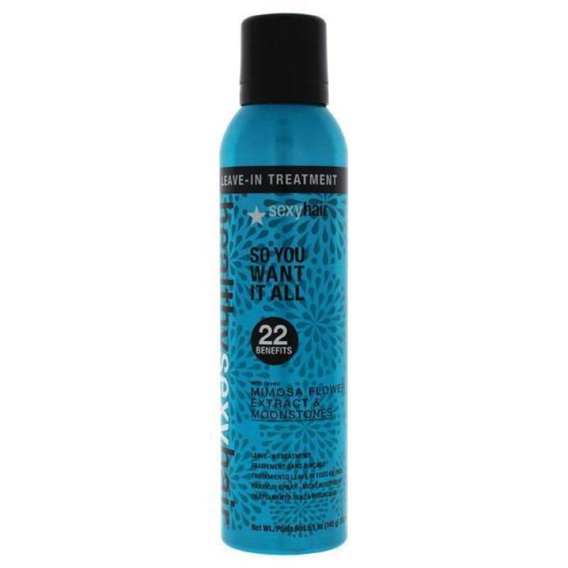 Healthy Sexy So You Want It All Leave-In Treatment by Sexy Hair for Unisex - 5.1 oz Hairspray