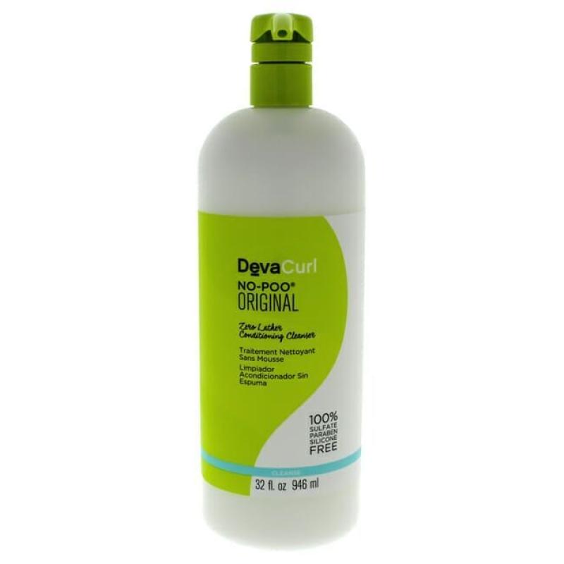 No-Poo Zero Lather Conditioning Cleanser by DevaCurl for Unisex - 32 oz Cleanser