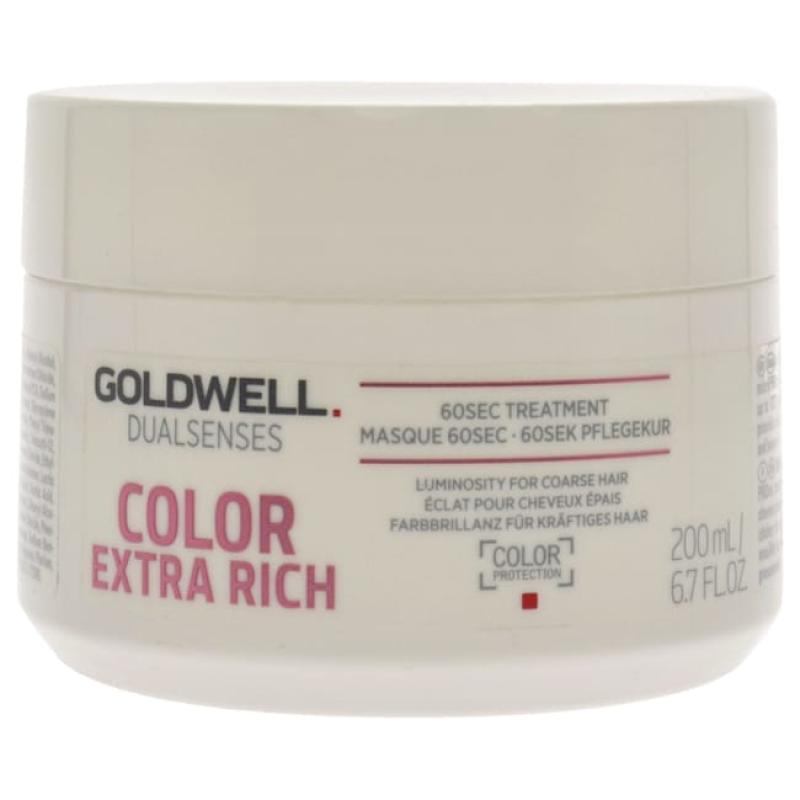 Dualsenses Color Extra Rich 60Sec Treatment by Goldwell for Unisex - 6.7 oz Treatment