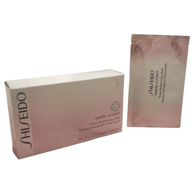 White Lucent Power Brightening Mask by Shiseido for Unisex - 6 x 0.91 oz Mask