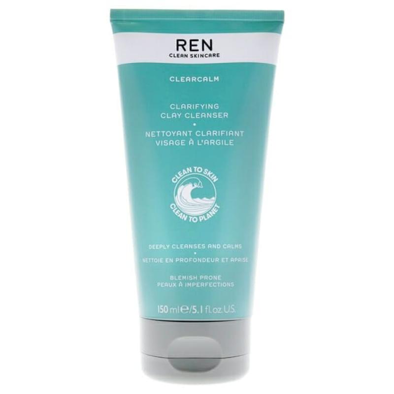 Clearcalm 3 Clarifying Clay Cleanser by REN for Unisex - 5.1 oz Cleanser