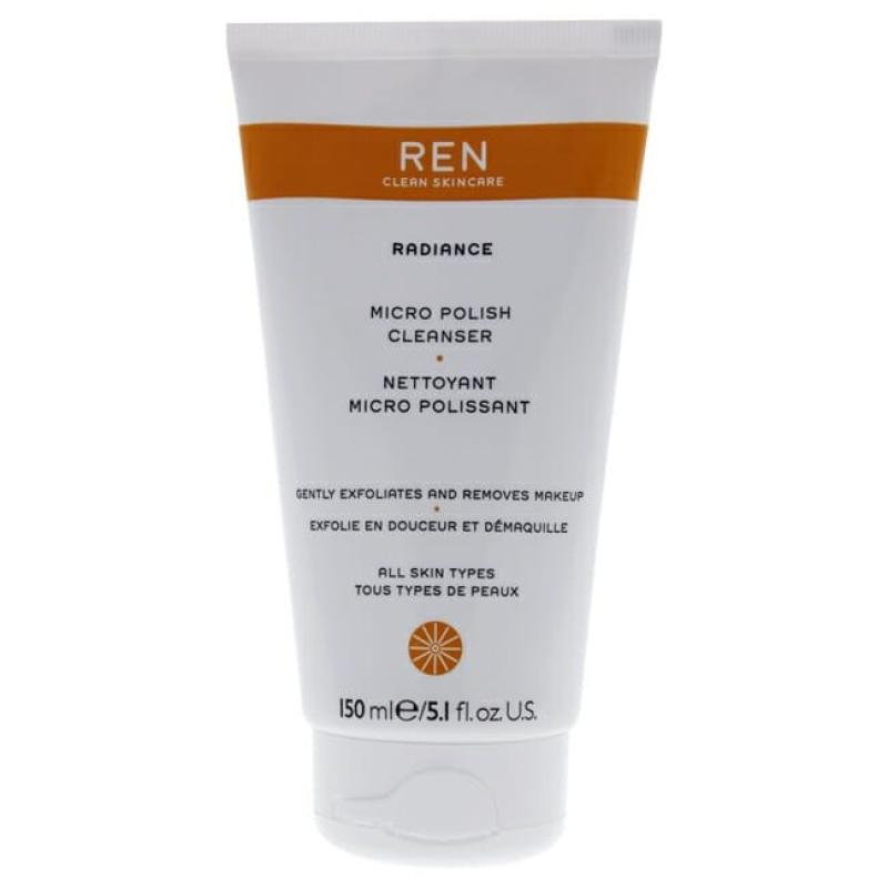 Radiance Micro Polish Cleanser by REN for Unisex - 5.1 oz Cleanser