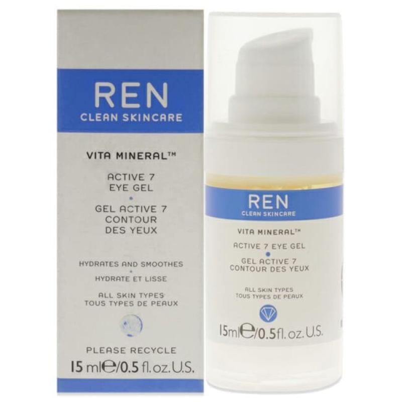 Vita Mineral Active 7 Eye Gel by REN for Unisex - 0.5 oz Eye Gel