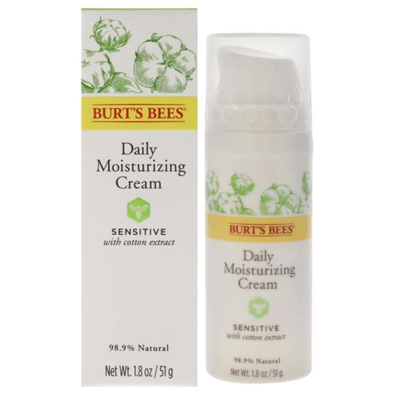 Sensitive Daily Moisturizing Cream by Burts Bees for Unisex - 1.8 oz Cream