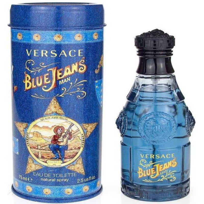 Versace Blue Jeans Eau De Toilette Spray 75 ML For Men (8018365260757 ...