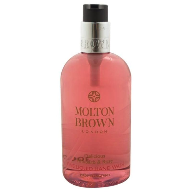 Delicious Rhubarb &amp; Rose Fine Liquid Hand Wash by Molton Brown for Women - 10 oz Hand Wash