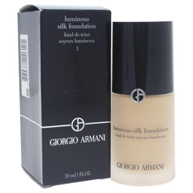 Luminous Silk Foundation - # 3 Light/Warm by Giorgio Armani for Women - 1 oz Foundation