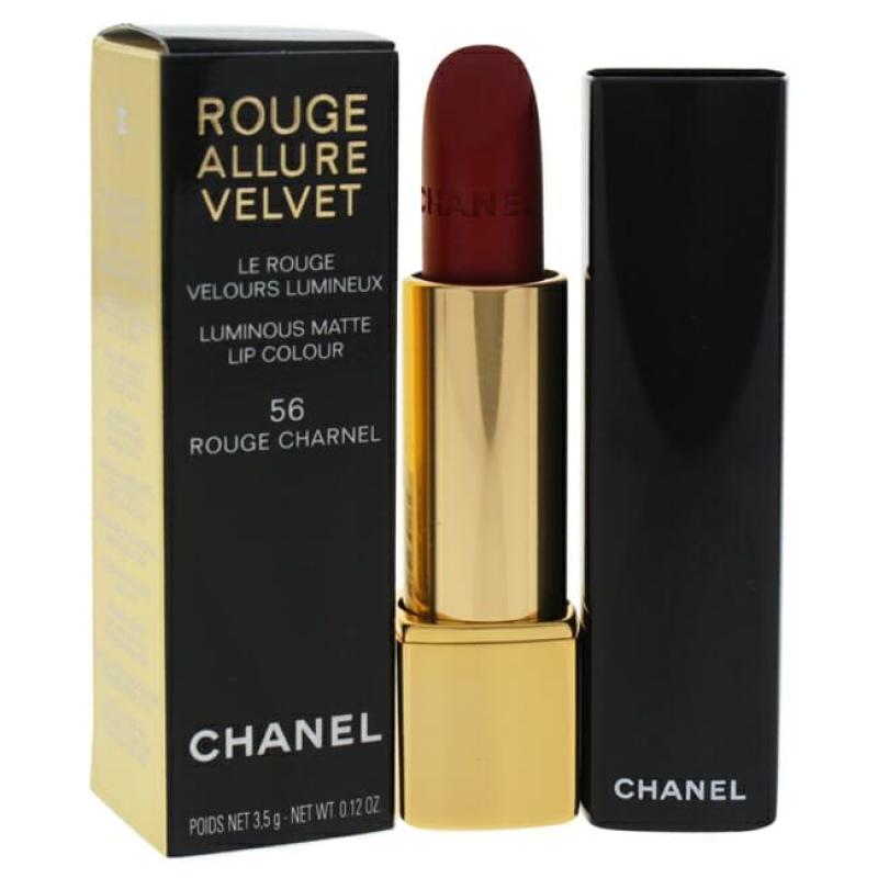 Rouge Allure Velvet Luminous Matte Lip Colour - 56 Rouge Charnel by Chanel for Women - 0.12 oz Lipstick