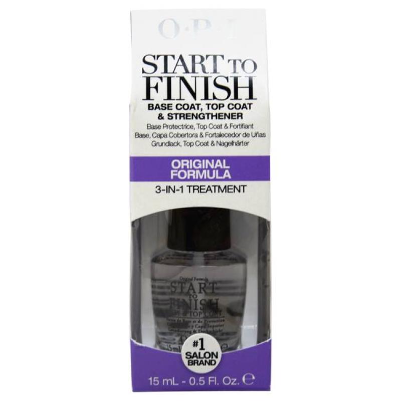 Start to Finish Base &amp; Top Coat Strengthener - # NT T70 by OPI for Women - 0.5 oz Nail Strengthener