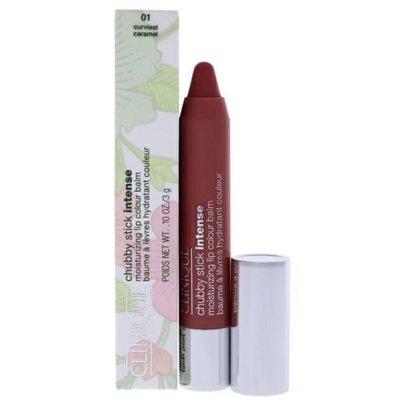 Chubby Stick Intense Moisturizing Lip Colour Balm - 01 Curviest Caramel by Clinique for Women - 0.1 oz Lipstick